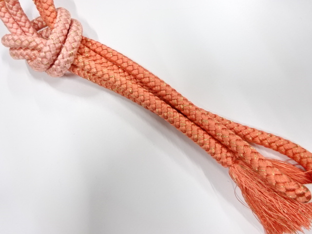 未使用品　正絹　手組帯締め